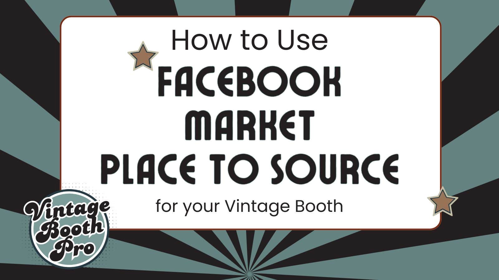 How to Use Facebook Marketplace to Source for Your Vintage Booth